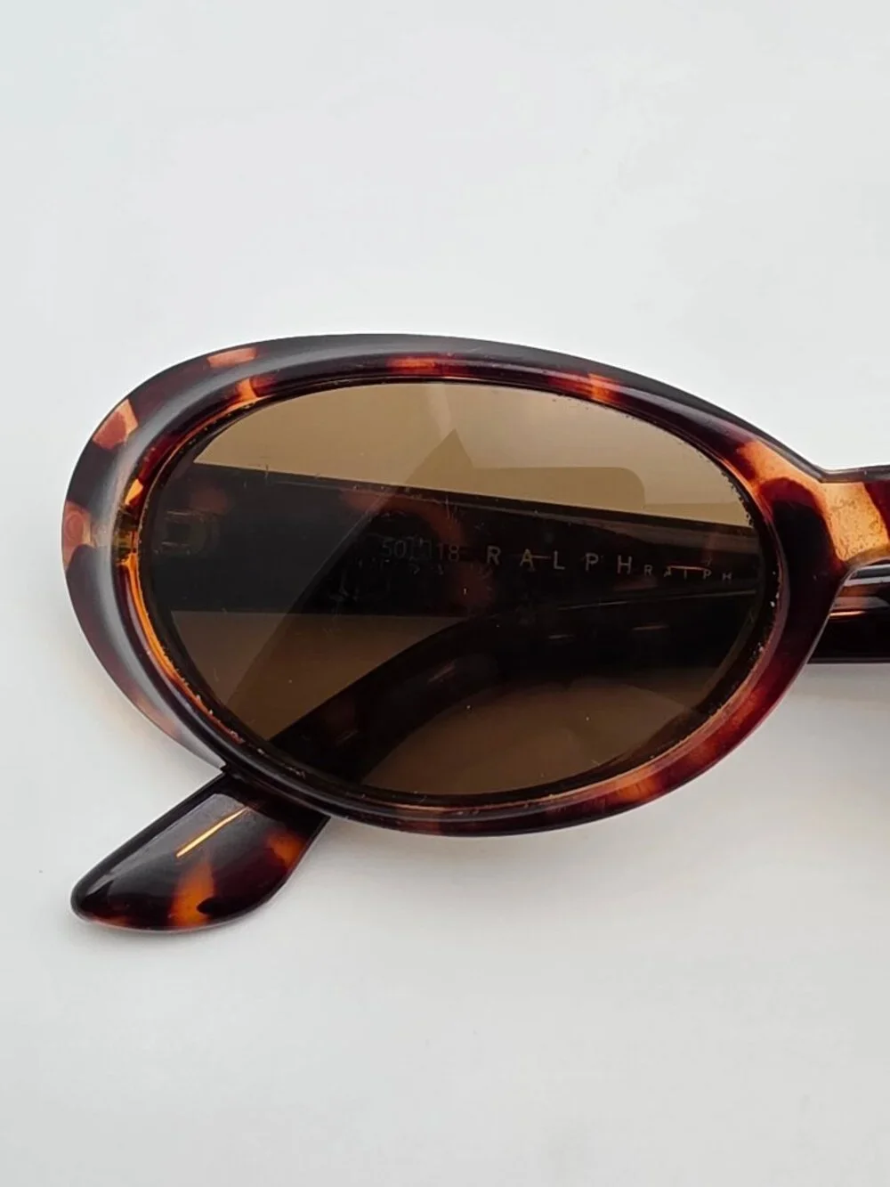 Ralph by Ralph Lauren 953/S Tortoise Frame Brown Lens Oval Cat Eye Sunglasses